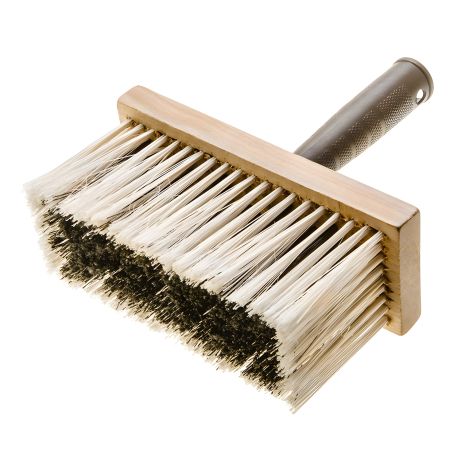 Пензель макловиця, 175x80 мм, пластикова ручка, поліпропіленова щетина, дерев'яний корпус Topex 19B118 Пензель макловиця, 175x80 мм, пластикова ручка, поліпропіленова щетина, дерев'яний корпус Topex 19B118