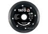 YaTo Турбо-диск отрезной алмазный по керамограниту Ø=125x1.3x10x22.2 мм (YT-59982)