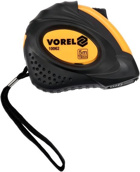 Рулетка с метрической шкалой 5 м, два фиксатора Vorel 10062 Рулетка с метрической шкалой 5 м, два фиксатора Vorel 10062