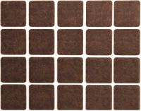 Набір самоклеючих повстяних протекторів, 20х20 мм Vorel 74861