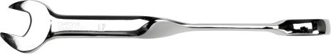 Ріжково-накидний ключ з тріскачкою 17 x 228 мм Yato Cr-V HRC 40-45 YT-01879