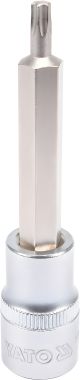 Торцевая головка с отверточной насадкой TORX 1/2" Т27 длиной 100 мм от Yato YT-04322 Торцевая головка с отверточной насадкой TORX 1/2" Т27 длиной 100 мм от Yato YT-04322