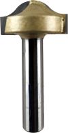 Пазовая фасонная фреза D-26 мм, R-7.9 мм, d-8 мм Pobedit P-2153-2608