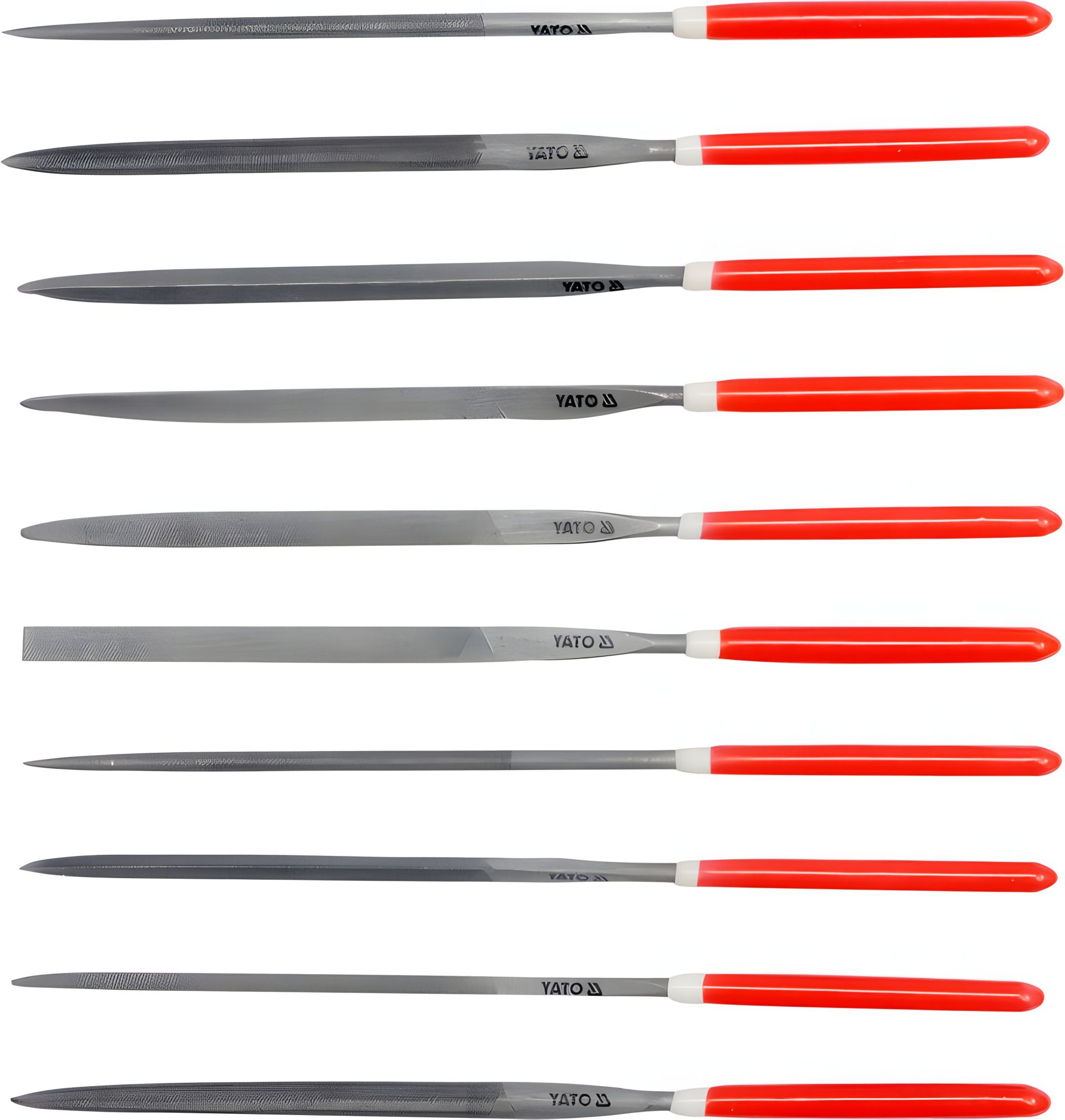 Набор надфилей 140 мм 10 шт Yato YT-6163 Набор надфилей 140 мм 10 шт Yato YT-6163