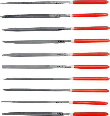 Набір надфілів Yato 160 мм 10 шт (YT-6164) Набір надфілів Yato 160 мм 10 шт (YT-6164)