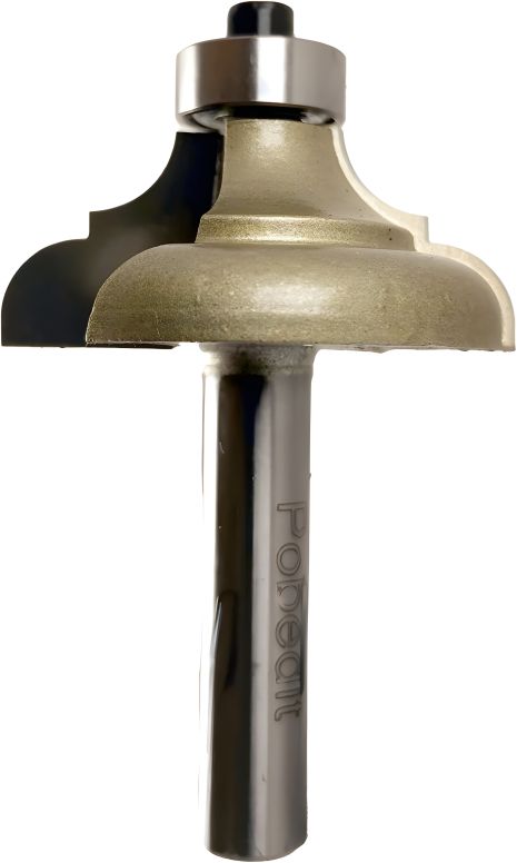 Кромочная калевочная фреза D-37.7 мм, R-6 мм, d-8 мм, Pobedit P-2002-08-06