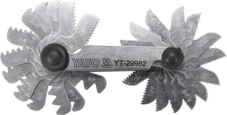 Різьбомір слюсарний для визначення різьблення, 28 од. Yato YT-29982