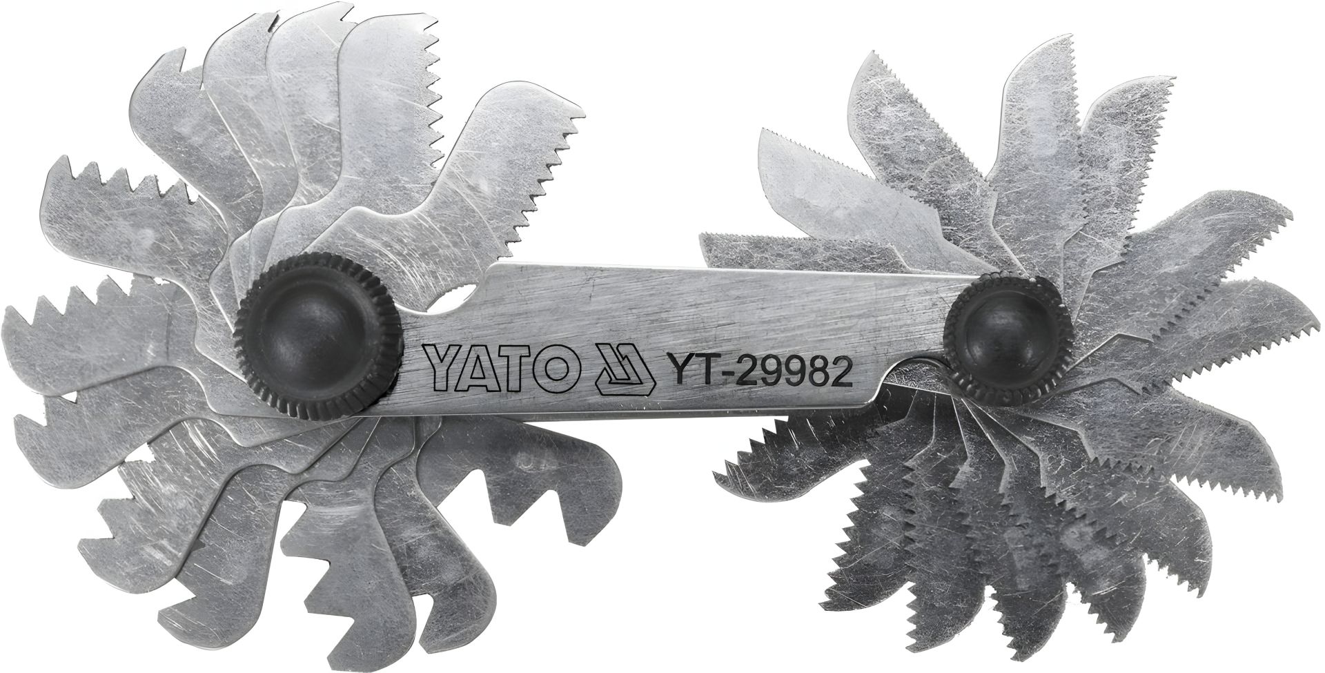 Слесарный резьбомер для определения резьбы, 28 ед. Yato YT-29982 Слесарный резьбомер для определения резьбы, 28 ед. Yato YT-29982