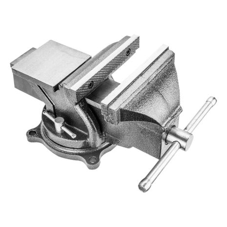 Тиски слесарные 370 мм, поворотные с наковальней, закаленные губки Topex 07A215 Тиски слесарные 370 мм, поворотные с наковальней, закаленные губки Topex 07A215