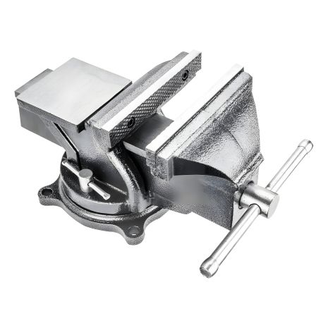 Слюсарні тиски 370 мм, поворотні з ковадлом, загартовані губки Topex 07A215