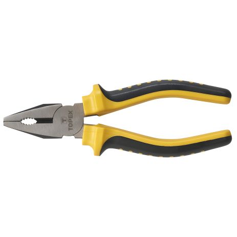 Комбіновані плоскогубці 200 мм, двокомпонентна рукоятка, сталь CS Topex 32D100