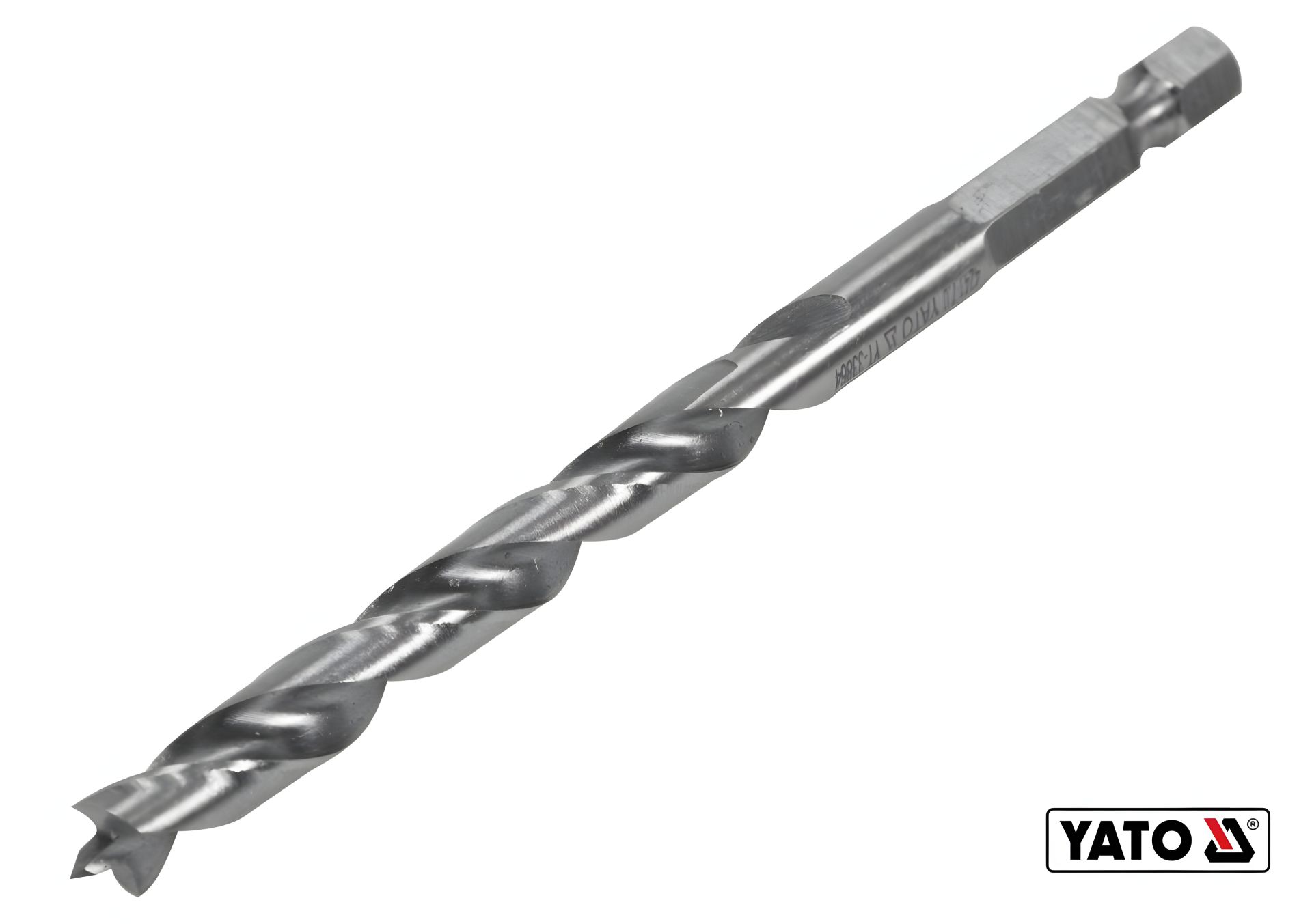 Спиральное сверло по дереву Ø7 x 90/55 мм HEX 1/4" HSS 4241 Yato YT-33864 Спиральное сверло по дереву Ø7 x 90/55 мм HEX 1/4" HSS 4241 Yato YT-33864