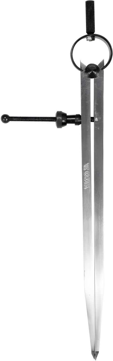 Розмічальний циркуль 200 мм з фіксатором гвинтовим Yato YT-72107