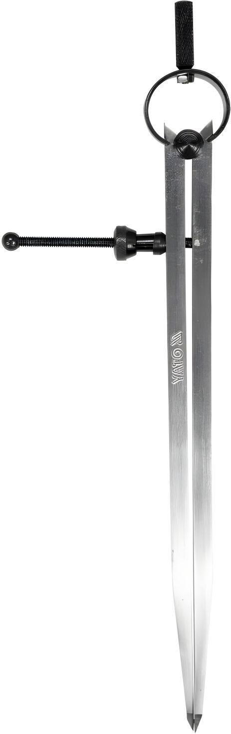 Разметочный циркуль с фиксатором на винтах, Yato YT-72107, 200 мм