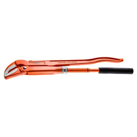 Трубний ключ 45° NEO, 330 мм, кований, шліфовані та поліровані губки 02-126