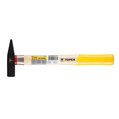 Молоток слюсарний 200 г із сталевим кільцем TOPEX 02A452 Молоток слюсарний 200 г із сталевим кільцем TOPEX 02A452