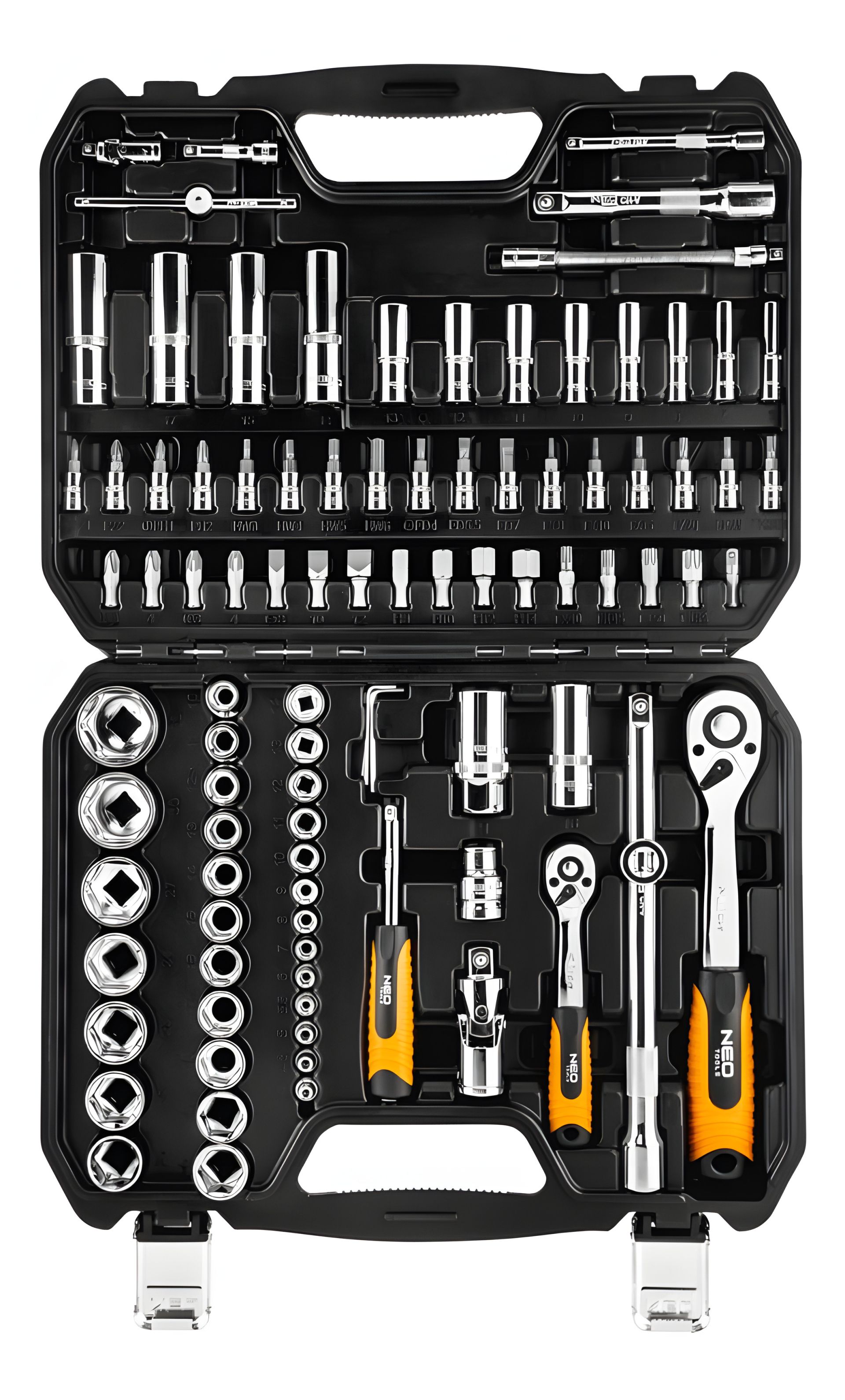 Набор 94 торцевых ключей 1/2" и 1/4" NEO 08-665 Набор 94 торцевых ключей 1/2" и 1/4" NEO 08-665