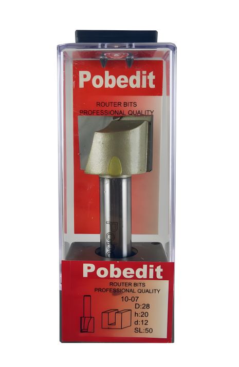 Пряма пазова фреза D-28 мм, d-12 мм Pobedit P-1007-12-28 Пряма пазова фреза D-28 мм, d-12 мм Pobedit P-1007-12-28