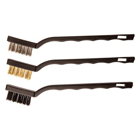 Комплект щеток проволочных (медь/сталь/нейлон), 3 шт. Top Tools 14A618