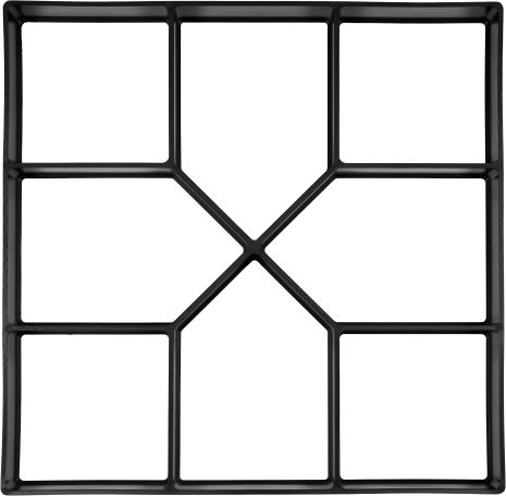 Форма для плитки тротуарної садової доріжки бруківки 400 х 400 x 40 мм Vorel 35063