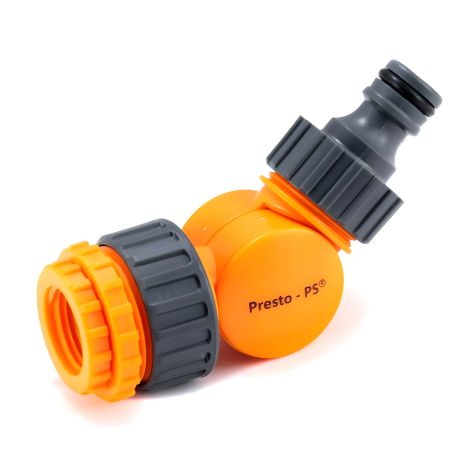 Адаптер поворотный фитинг Presto-PS для коннектора с внутренней резьбой 1/2-3/4-1 дюйм (5821) Адаптер поворотный фитинг Presto-PS для коннектора с внутренней резьбой 1/2-3/4-1 дюйм (5821)