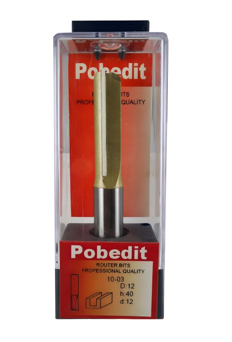 Пазовая фреза D-12 мм, d-12 мм Pobedit P-1003-12-12