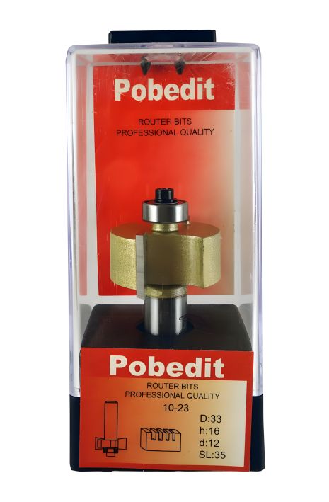 Фреза для четверти D-33 мм, H-16 мм, d-12 мм Pobedit P-1023-12-16