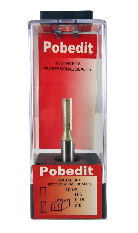 Пряма пазова фреза D-8 мм, d-6 мм Pobedit P-1003-06-08 Пряма пазова фреза D-8 мм, d-6 мм Pobedit P-1003-06-08