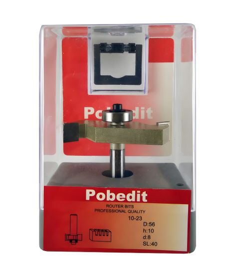 Фреза чверті D-56 мм, H-10 мм, d-8 мм для вибірки Pobedit P-1023-08-56-10 Фреза чверті D-56 мм, H-10 мм, d-8 мм для вибірки Pobedit P-1023-08-56-10