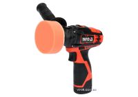 Полірувальна акумуляторна машина: Li-Ion 12 В, 2 Ач, 2 режими, диск Ø= 80 мм, шпинд. Ø = 8 мм YaTo YT-82903