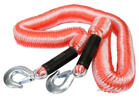 Эластичный буксировочный трос с крюками - 3.5 т Vorel 82227
