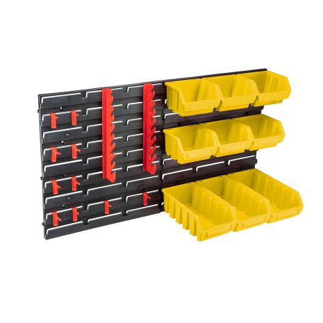 Настенная панель для мастерской с лотками и принадлежностями TOPEX 79R171 Настенная панель для мастерской с лотками и принадлежностями TOPEX 79R171