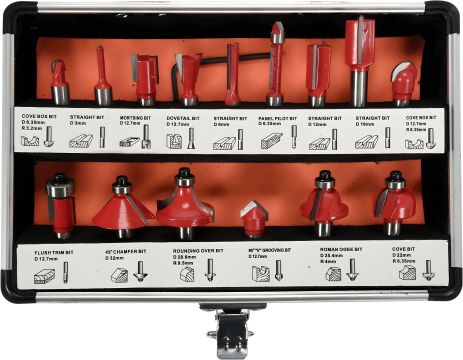 Набор фрез по дереву Yato, 15 шт., YT-68002