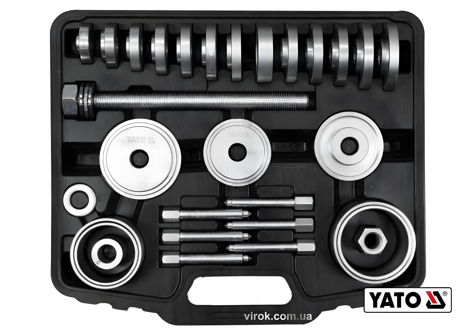 Набір гвинт для демонтажу підшипників та втулок l=38 мм, 31 шт YaTo YT-25412 Набір гвинт для демонтажу підшипників та втулок l=38 мм, 31 шт YaTo YT-25412
