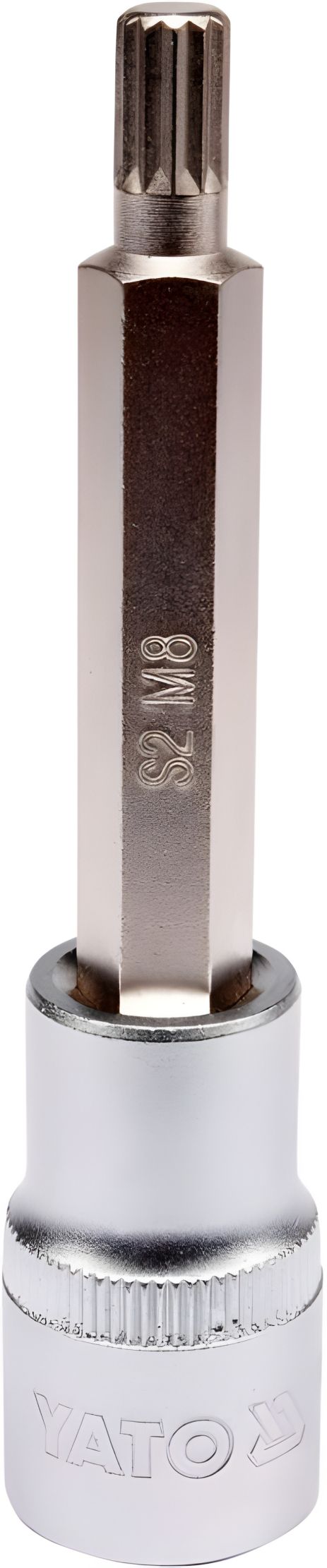 Торцевая головка с насадкой Spline 1/2" M8 100 мм Yato YT-04352