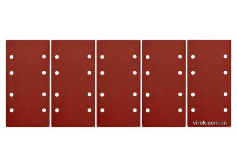 Шліфувальний папір з липучкою: 93 х 187 мм, Р150, YT-82230, 5 шт YaTo YT-83805