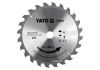 Пильний диск по дереву 235x25.4x2.8x1.8 мм, 24 зубці, YaTo YT-60685