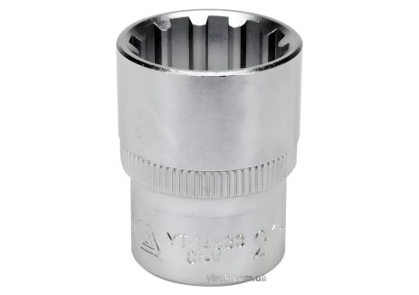 Spline головка 1/2", M21, L 38 мм, CrV, Vorel YT-14833