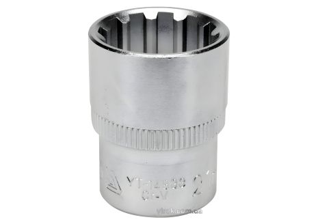 Торцевая головка "Spline" Yato YT-14833 квадрат 1/2" M21 длина 38 мм
