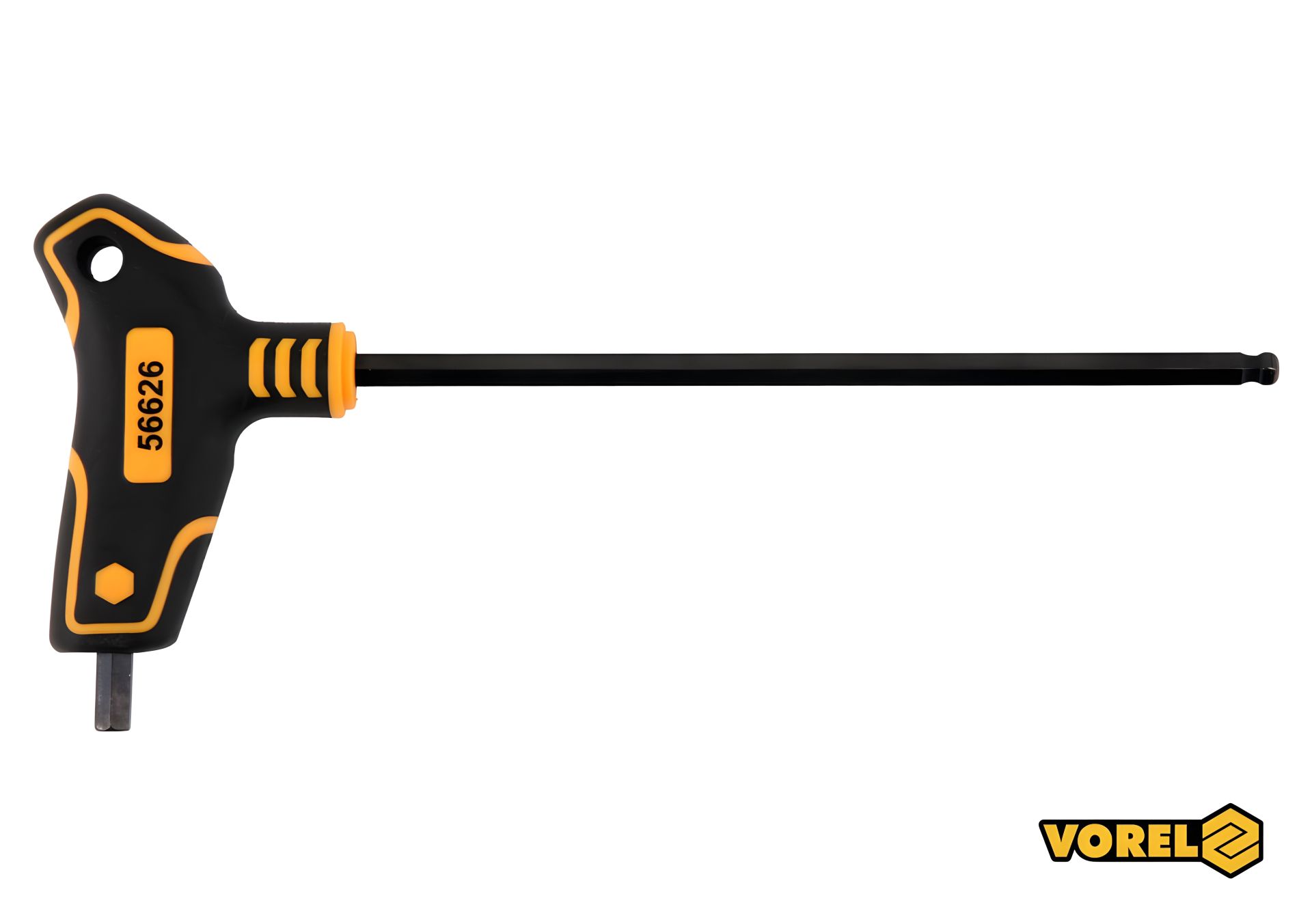 Шестигранный ключ Т-образный с шаром HEX 7 x 200 x 111 мм Cr-V 6150 Vorel 56626 Шестигранный ключ Т-образный с шаром HEX 7 x 200 x 111 мм Cr-V 6150 Vorel 56626