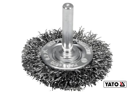 Металлическая проволочная щетка для дрели 50мм Yato YT-47565