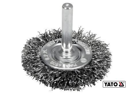 Проволочная щетка из нержавеющей стали 50мм для дрели Yato YT-47565