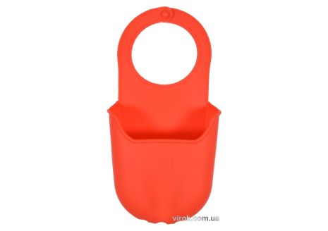 Підвісний органайзер для губки червоний силіконовий FALA 200 х 100 мм Vorel 74787