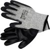 Рукавички HPPE поліетиленові покриті чорним поліуретаном (розмір 10) Yato YT-74772