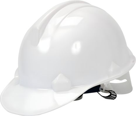 Белая защитная каска для головы из HDPE материала Vorel 74173