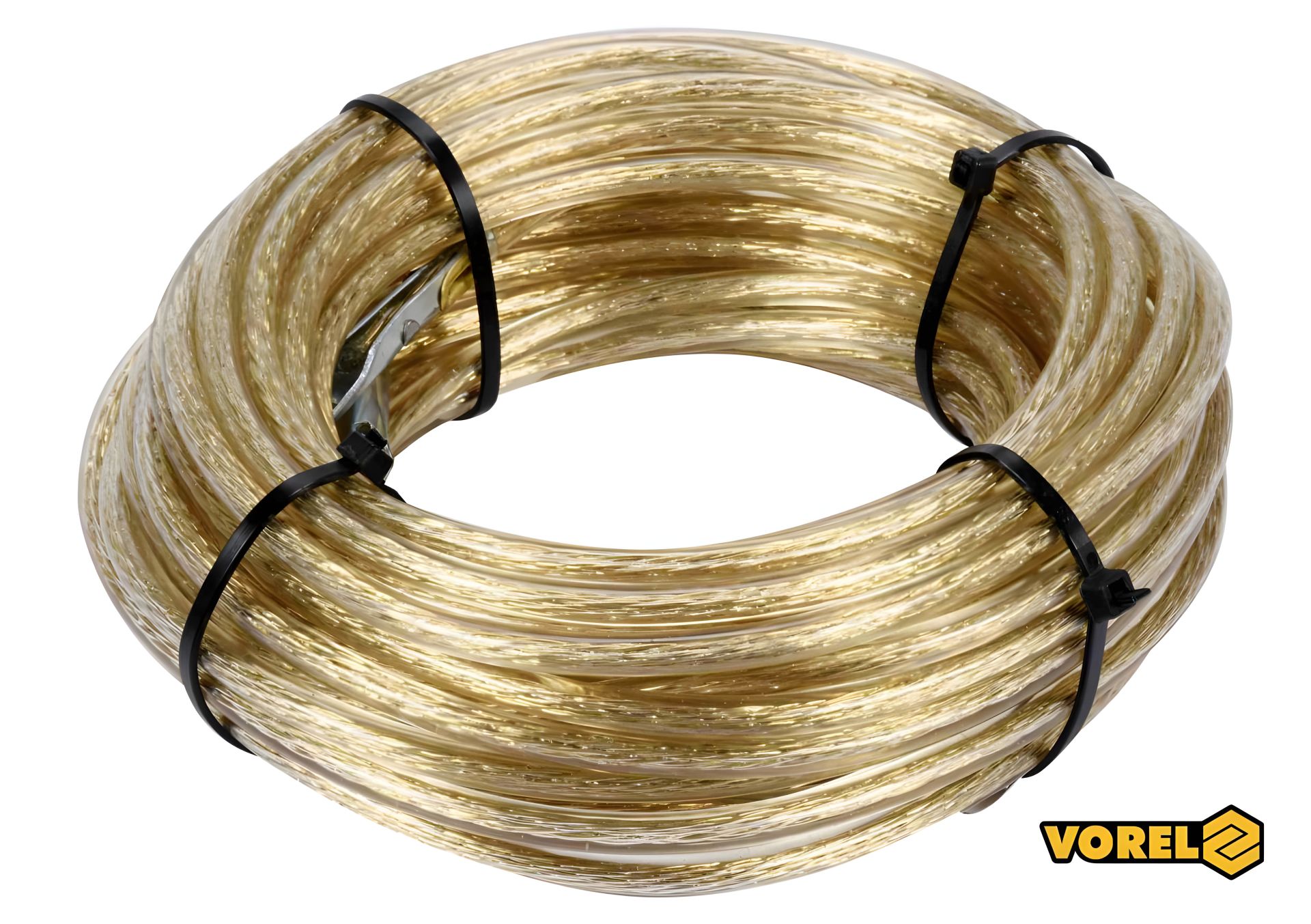 Трос стальной с наконечниками для пломб Ø6 мм x 15 м, Vorel 85000 Трос стальной с наконечниками для пломб Ø6 мм x 15 м, Vorel 85000