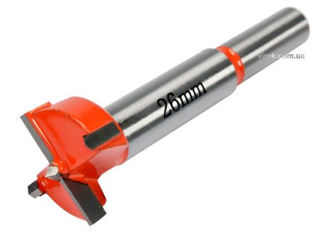 Фреза-свердло по дереву: Ø= 26 мм, зі шпинделем Ø= 10 мм YaTo YT-33010 Фреза-свердло по дереву: Ø= 26 мм, зі шпинделем Ø= 10 мм YaTo YT-33010