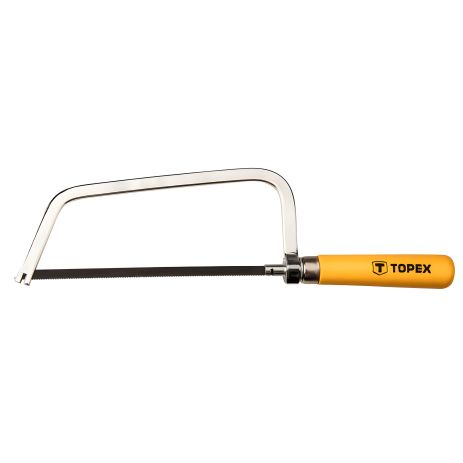 Ножівка по металу 150 мм, дерев'яна ручка, Topex 10A150, посилена