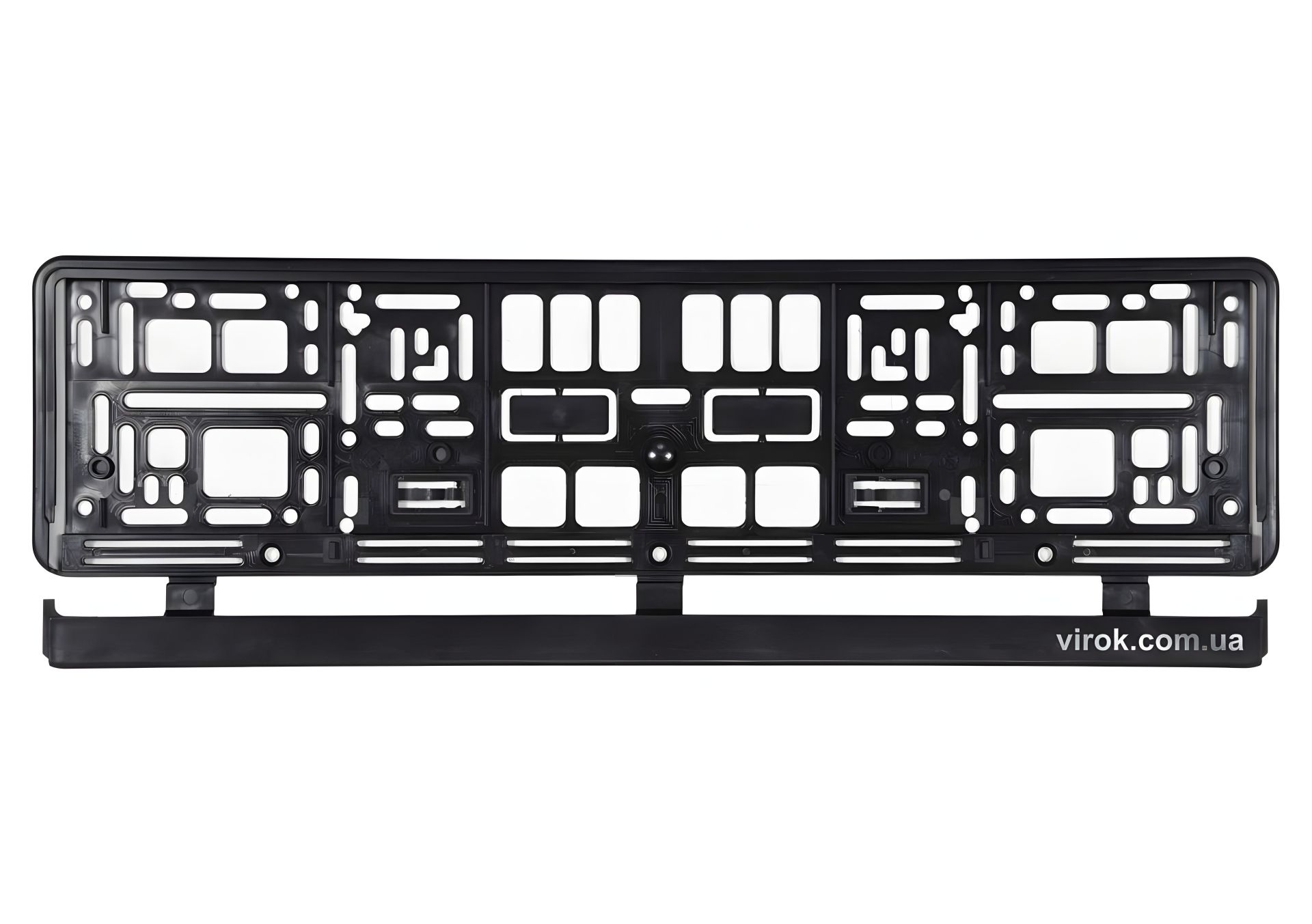 Пластикова рамка під табличку реєстраційного номера авто чорна, 529 х 132 х 11 мм Vorel 83291 Пластикова рамка під табличку реєстраційного номера авто чорна, 529 х 132 х 11 мм Vorel 83291