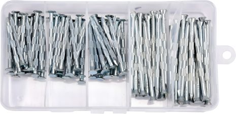 Гвозди оцинкованные к бетону : 3.5 х 50 мм, 3.5 х 70 мм, 106 шт. Yato YT-36510